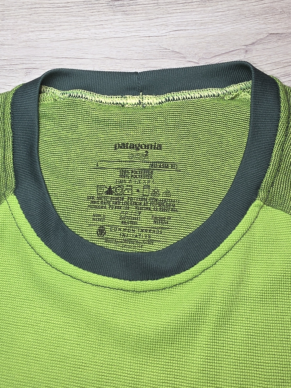 Patagonia Capilene Short Sleeve Shirt Men's Green Size L - Picture 6 of 7